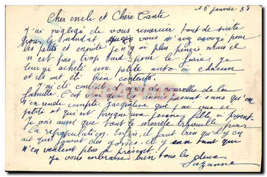CPA Lyon Illustre Pont La Feuillee et coteau de Fourviere — Verso