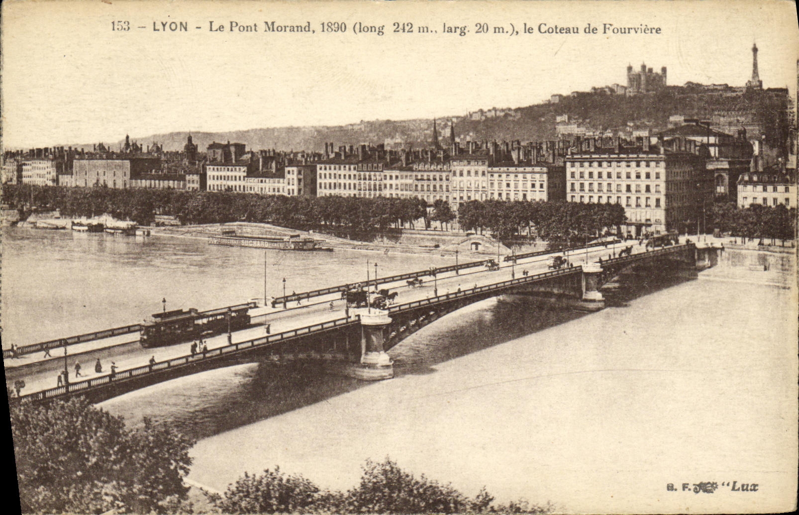 CPA Lyon Le Pont Morand le Coteau de Fourviere