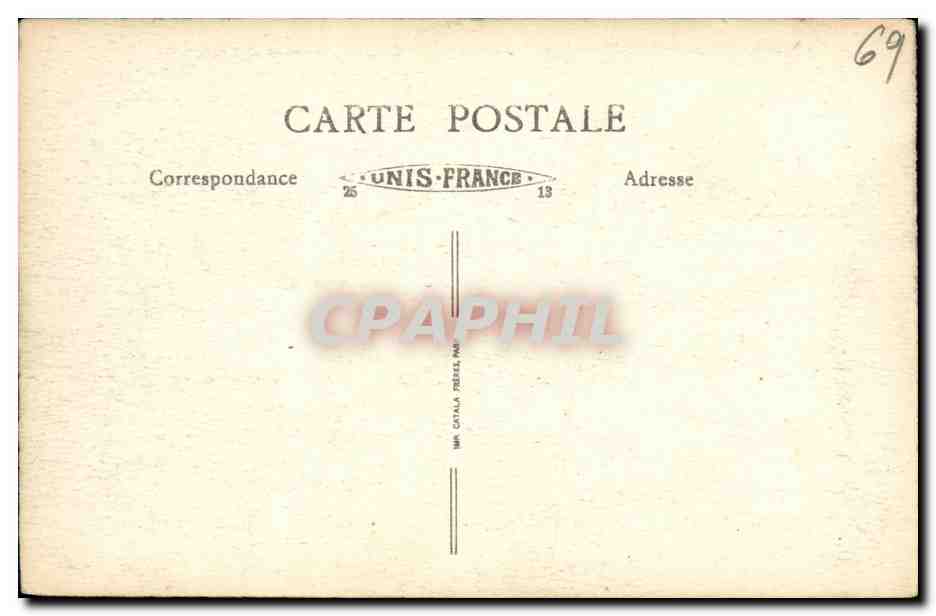 CPA Lyon Le Pont Morand le Coteau de Fourviere — Verso