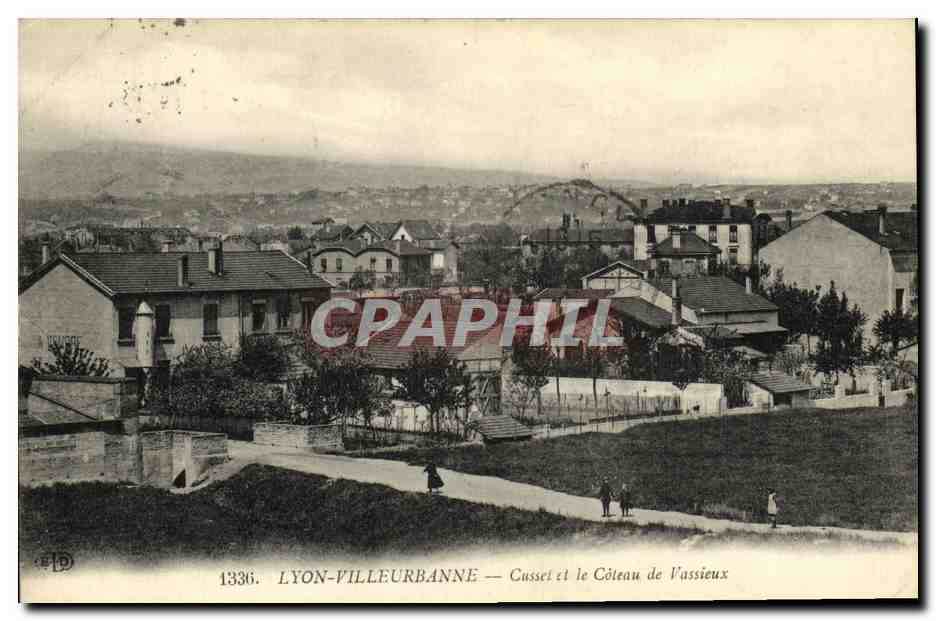 LYON-VILLEURBANNE — Cusset und der Côteau de Vassieux — Verlag E. D. n° 1336