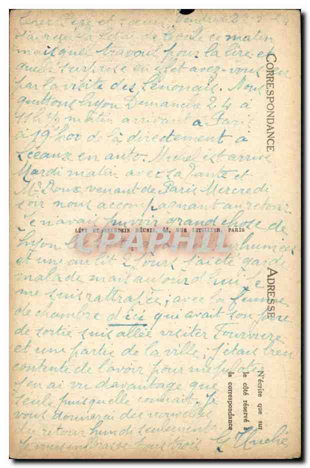 Notre-Dame de Fourvière — Souvenir of a Visit — L.L. Publisher — Back