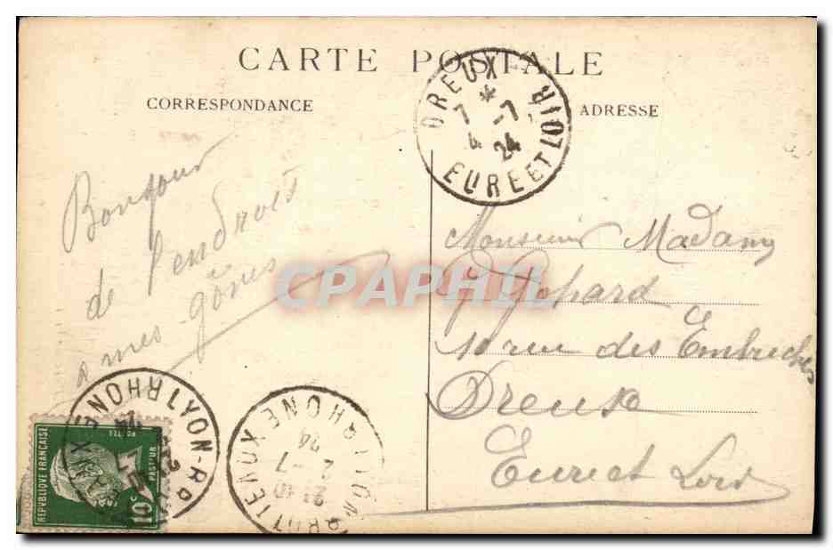 LYON — Parc de la Tête-d'Or — Vor der Affenhaus — E.R. — Rückseite