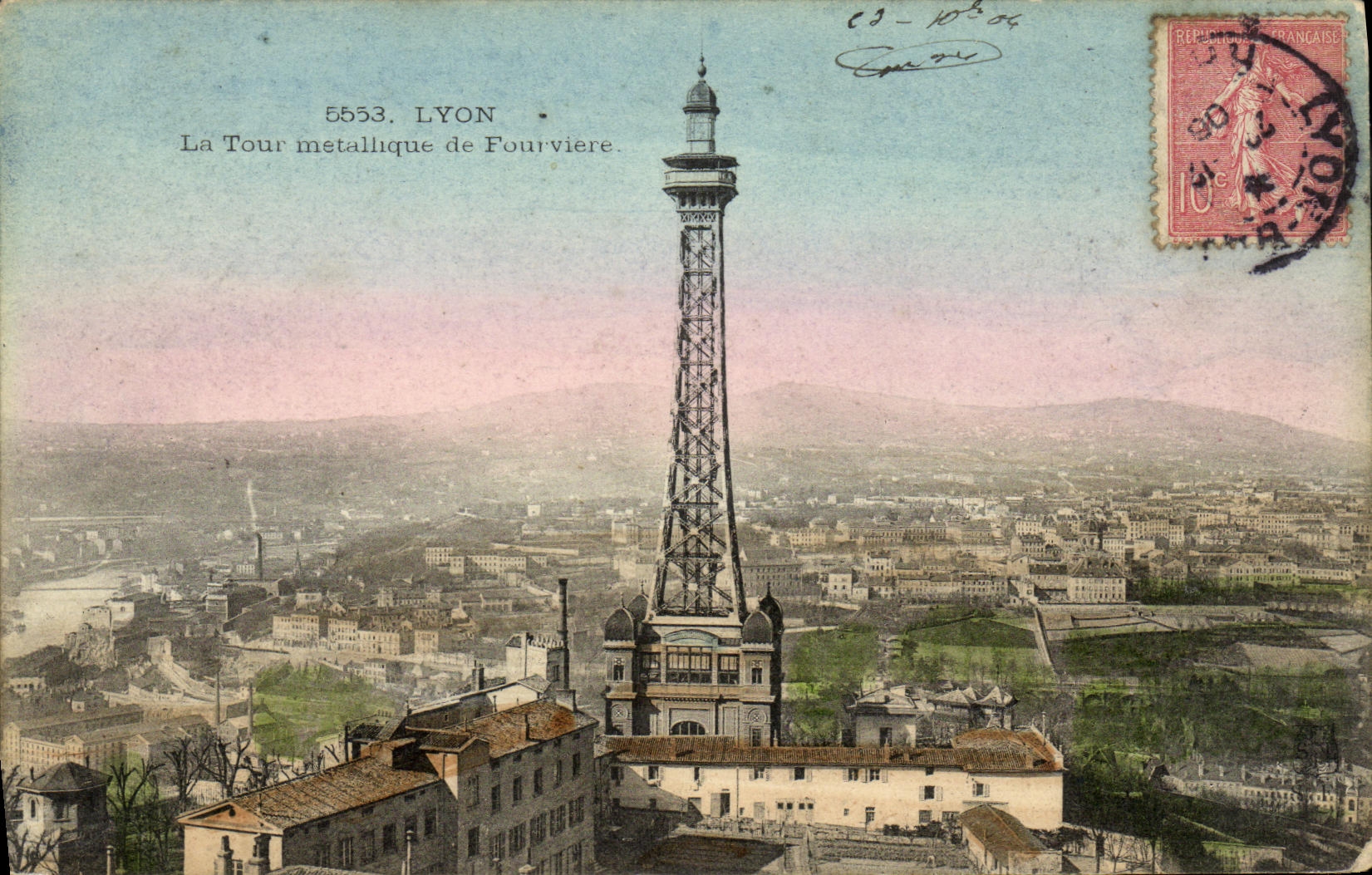 CPA Lyon La Tour Metallique de Fourviere