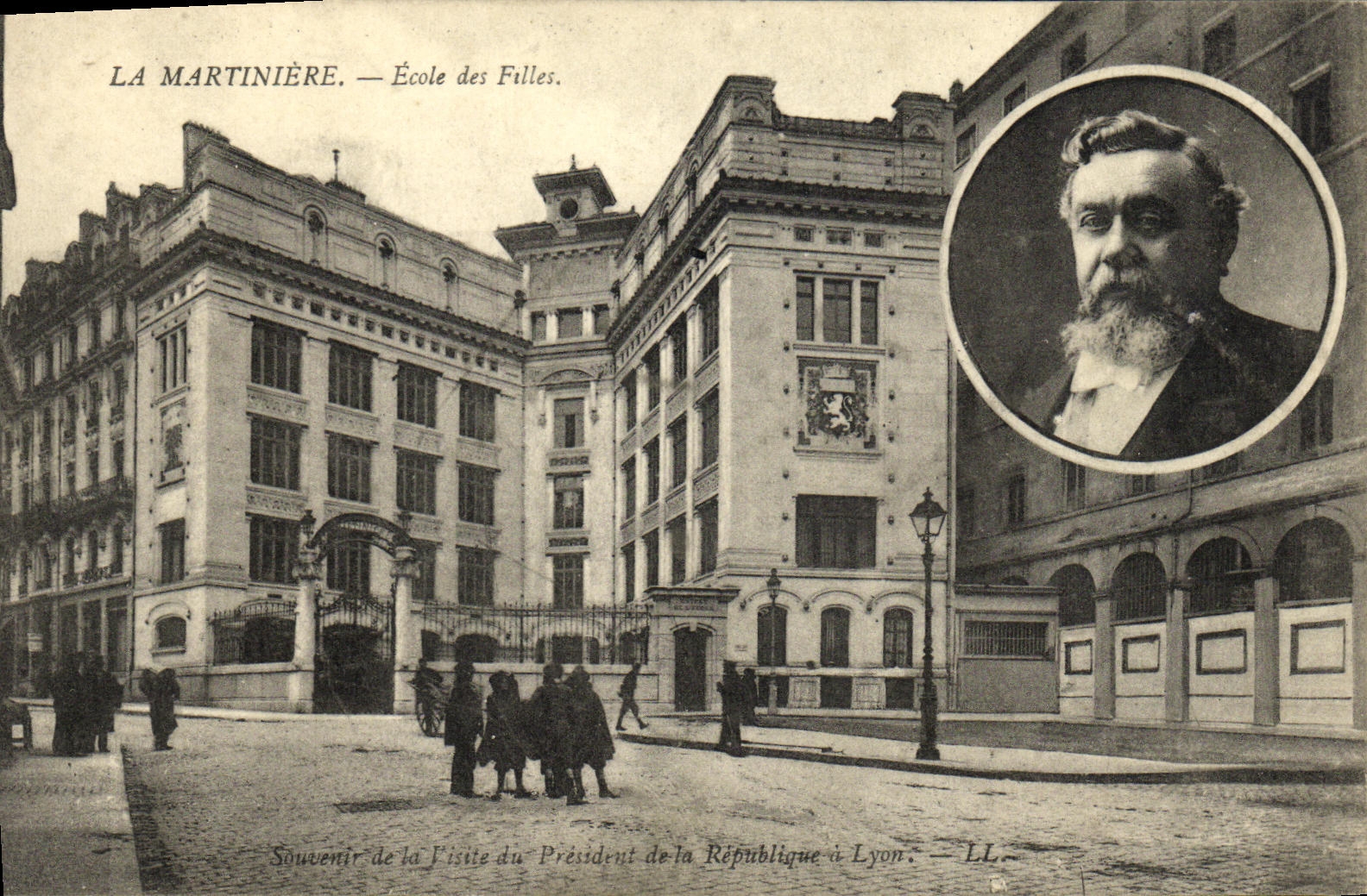 La Martinière — École des Filles — Souvenir de la Visite du Président de la République à Lyon — LL