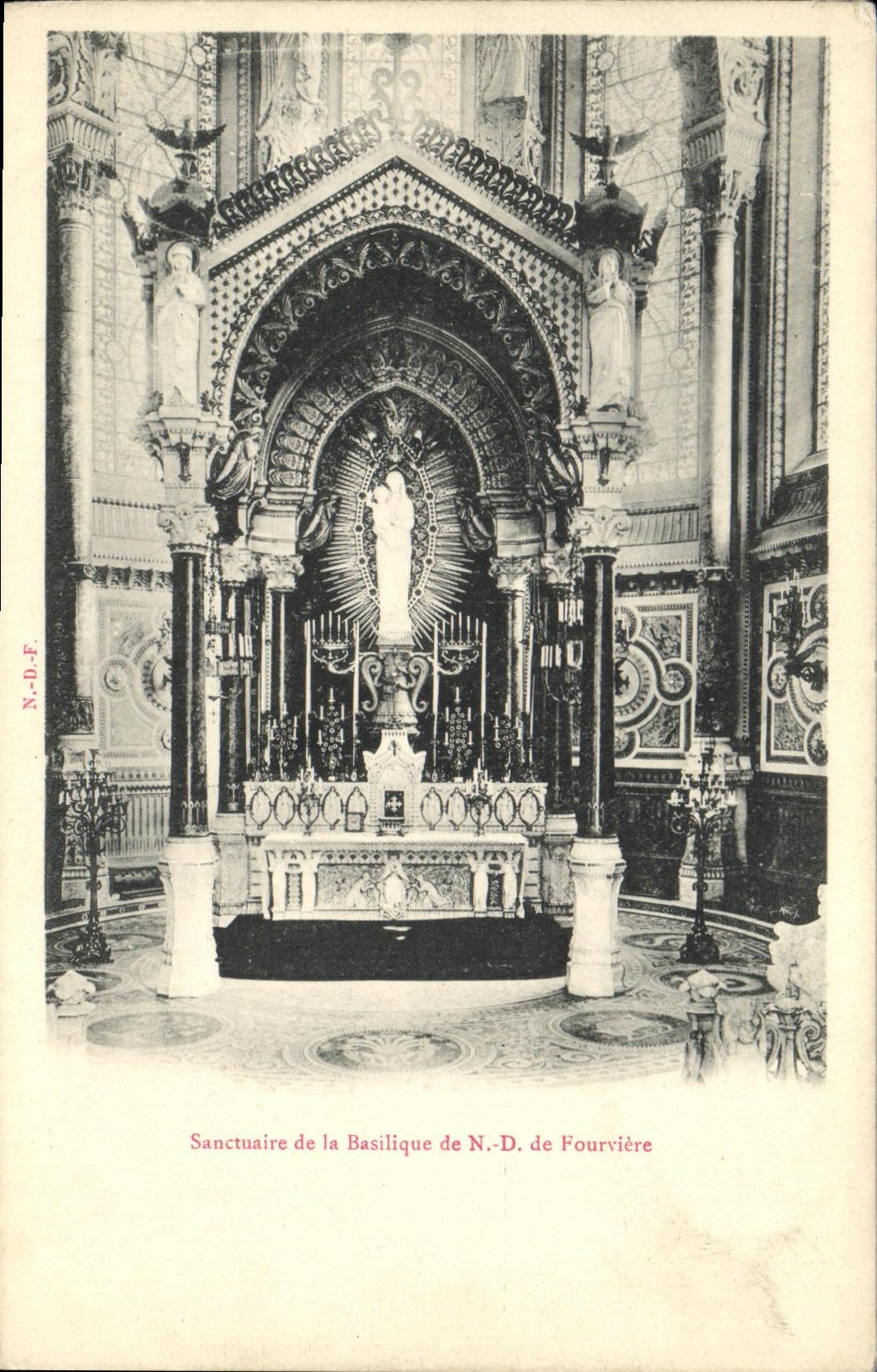 Sanctuaire de la Basilique N.-D. de Fourvière — N.-D.-F. — éditeur N.-D.-F.