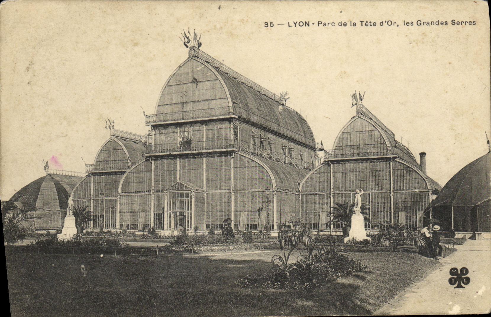 LYON - Parc de la Tête d'Or, les Grandes Serres — éditeur S.T.L. n°35