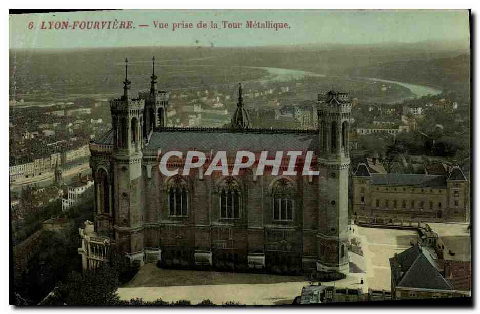 Lyon-Fourvière — Vue prise de la Tour Métallique — Éditeur : Lyon-Fourvière, n°6