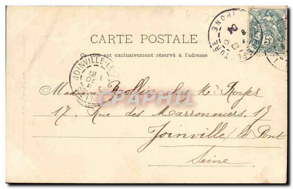 Lyon — Entrance to the Church of the Immaculate Conception — anonymous publisher, no. 48 — Back