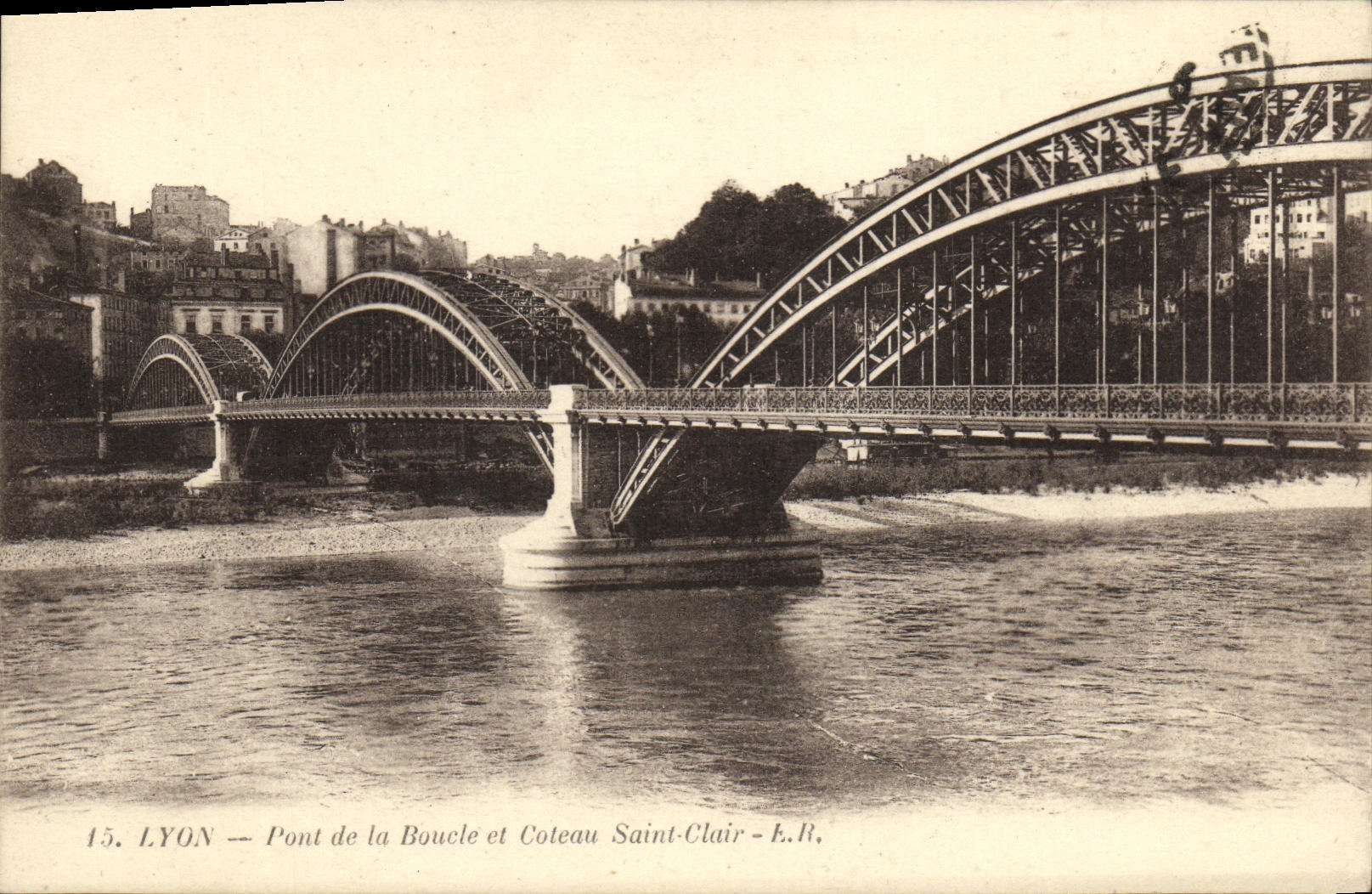 LYON — Pont de la Boucle et Coteau Saint-Clair — E.R.