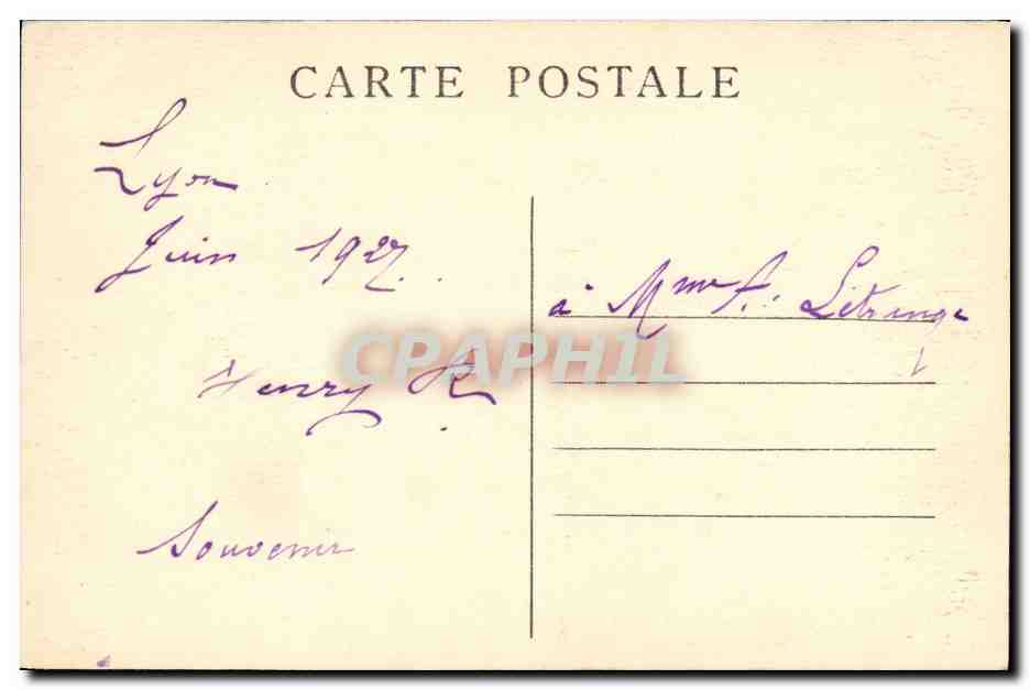 LYON — Montée Saint-Barthélemy — Intérieur de la Chapelle Sainte-Philomène — Verso