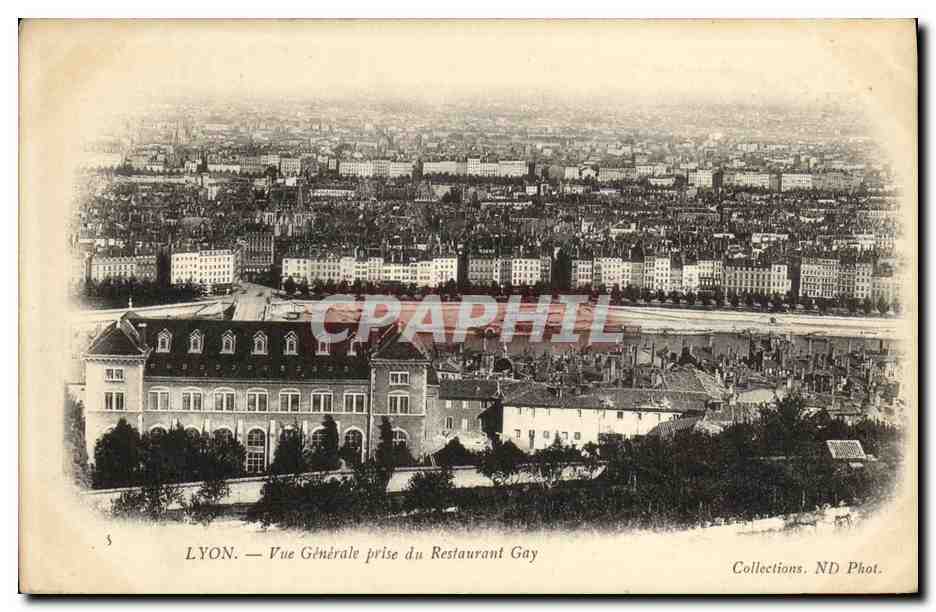 LYON — Allgemeiner Blick vom Restaurant Gay — Sammlung ND Phot.