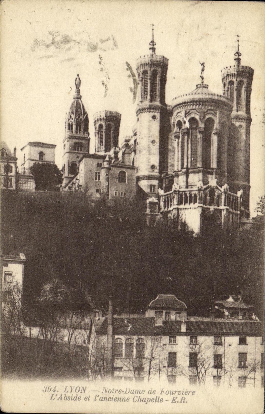 Lyon — L'Abside et l'Ancienne Chapelle — Notre-Dame de Fourvière — E.R. — n°394