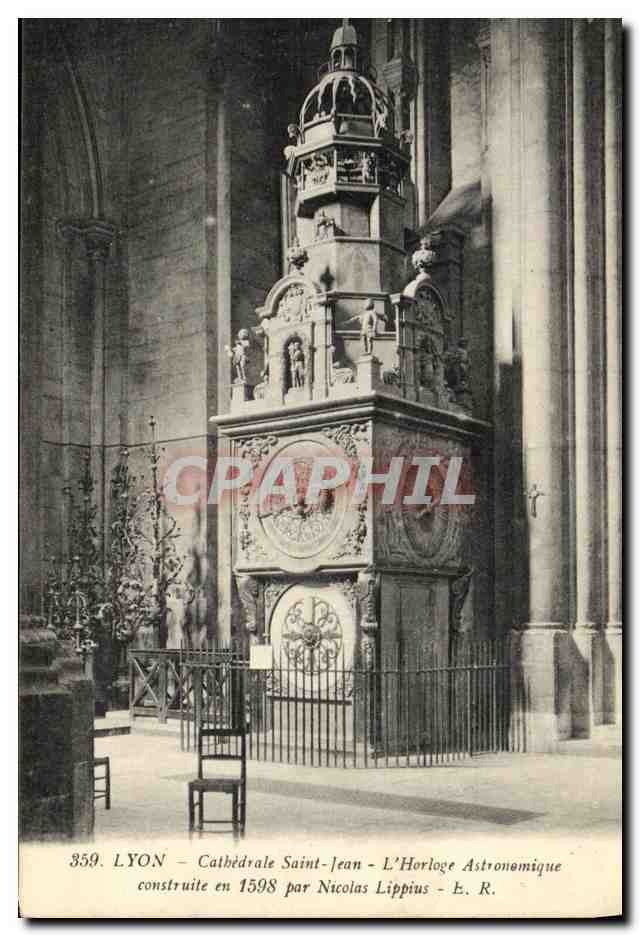 LYON - Cathédrale Saint-Jean - L'Horloge Astronomique - E. R. - n°359