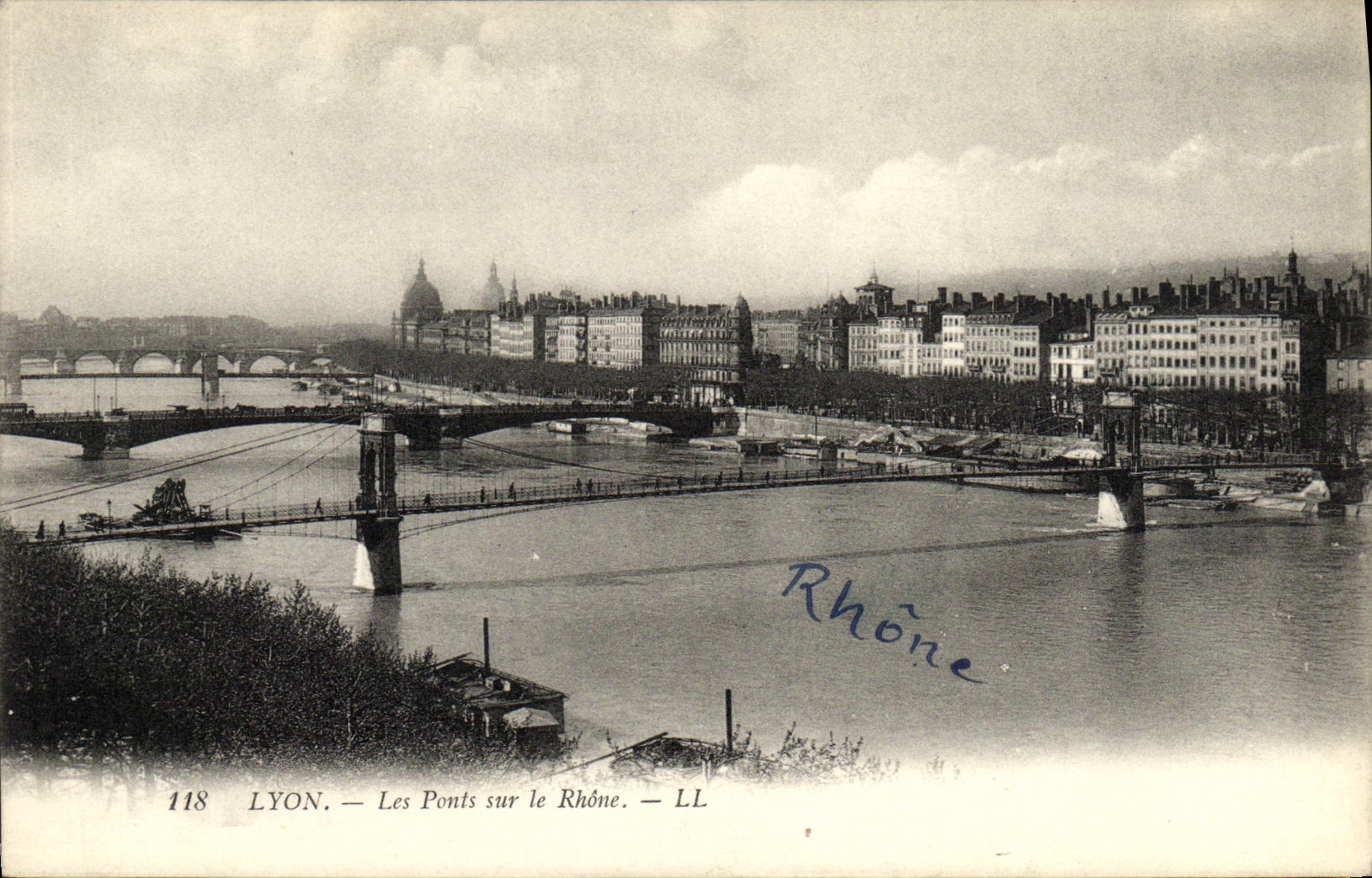 LYON — Les Ponts sur le Rhône — LL