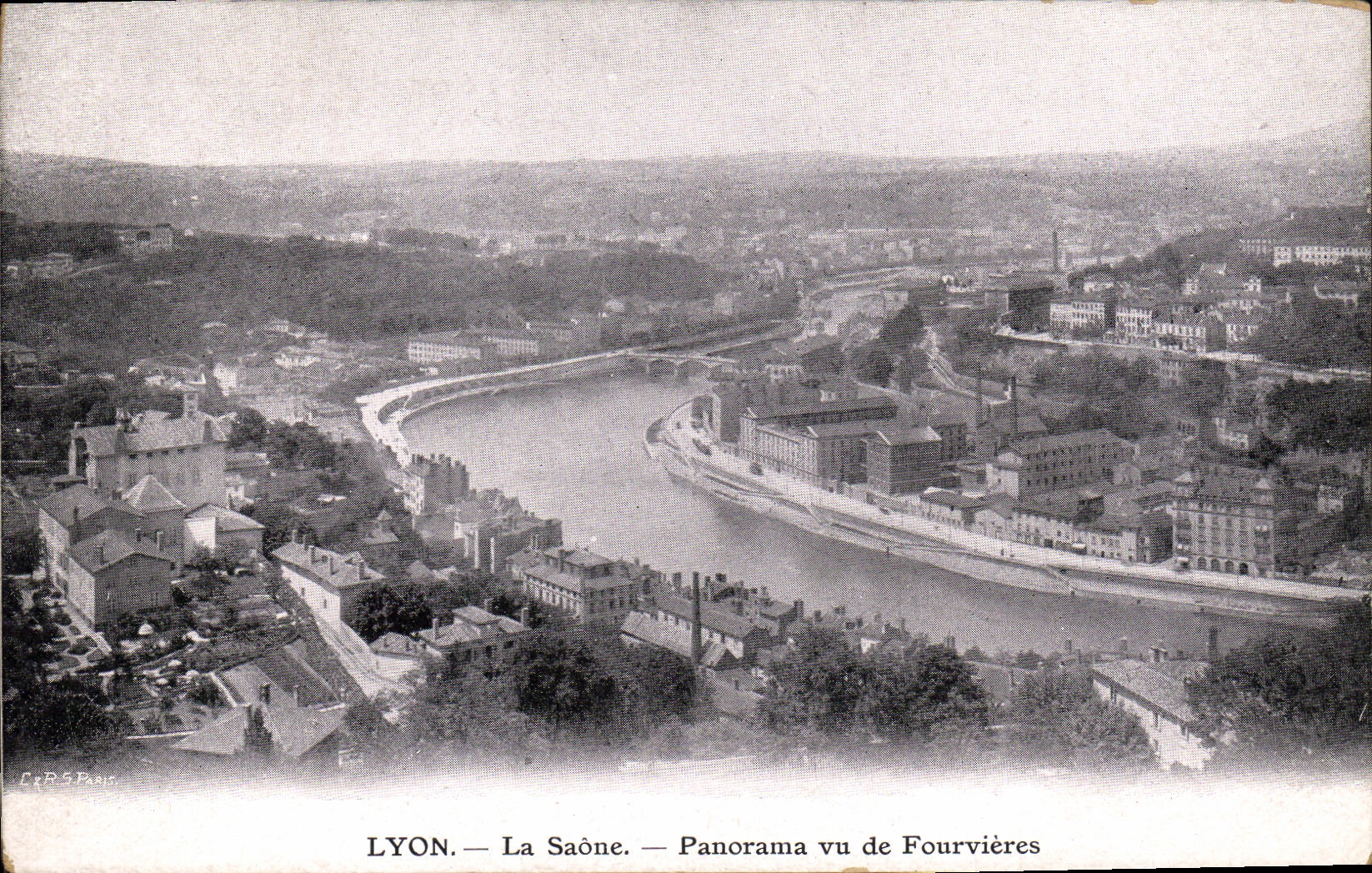 CPA Lyon La Saone Panorama vu de Fourvieres