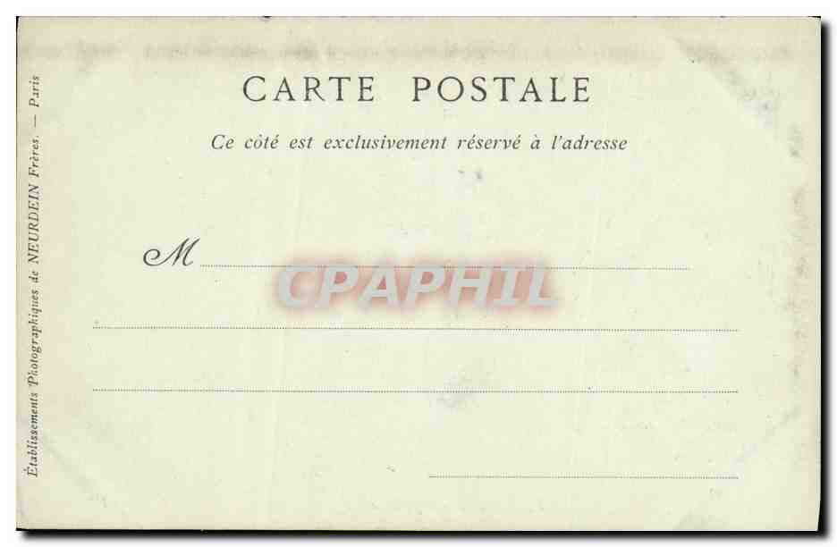 CPA Lyon La Bourse et la Rue de la Republique — Verso