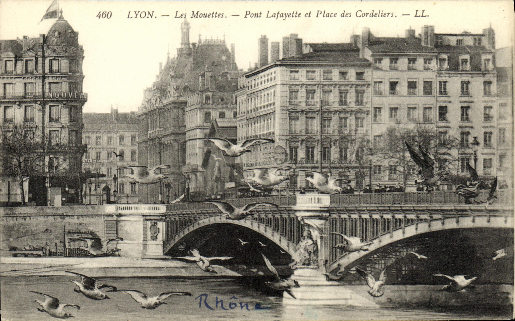LYON — Die Möwen — Pont Lafayette und Place des Cordeliers — LL.