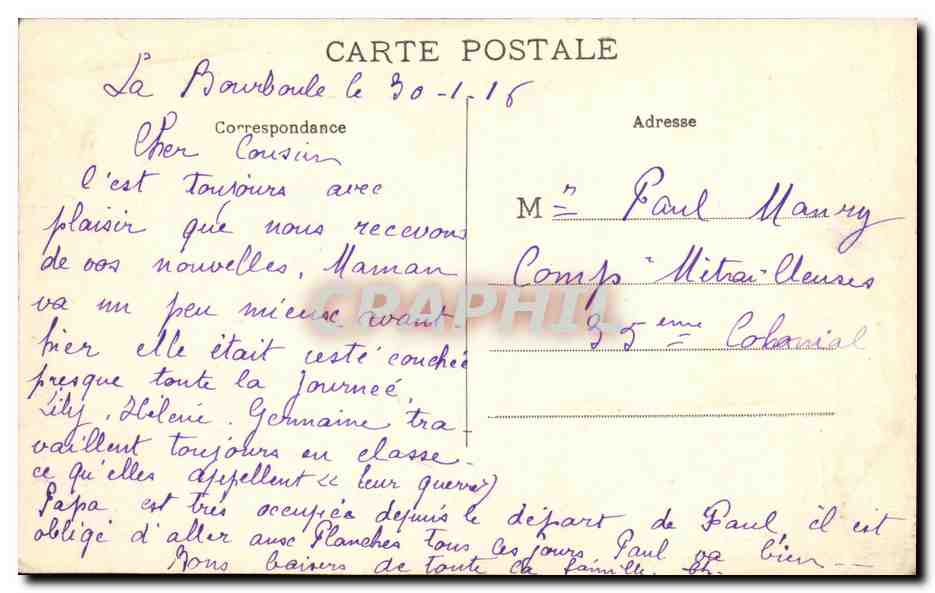 CPA La Bourboule L Eglise Entree du boulevard de l hotel de ville — Rückseite