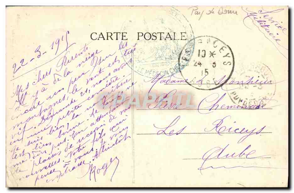 La Cascade des Pardons — Environs de La Bourboule et du Mont-Dore — L'AUVERGNE PITTORESQUE n°2328 — Reverso