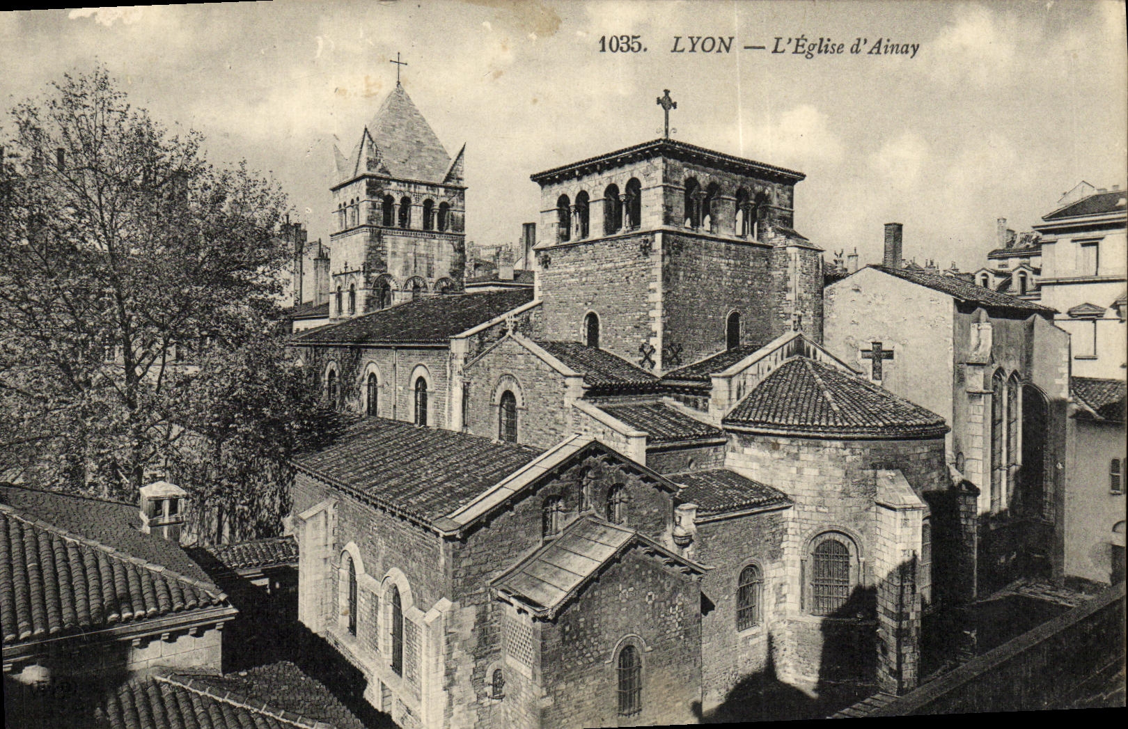 Lyon — Die Kirche von Ainay — Unbekannter Verlag, Nr. 1035