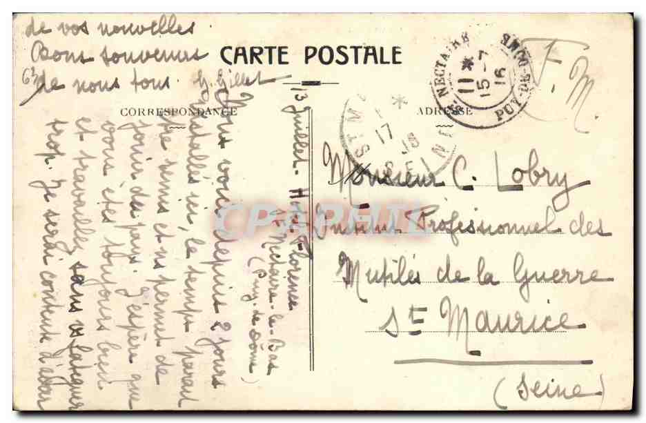 Saint-Nectaire — Vue sur l'Hôtel du Parc — L'Auvergne Pittoresque, n°887 — Rückseite