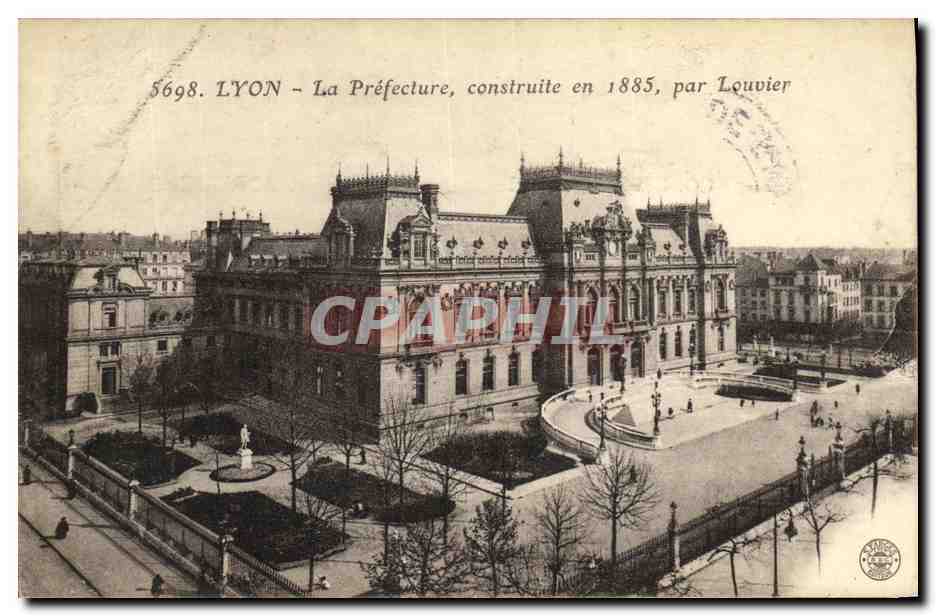 LYON - La Préfecture, construite en 1885, par Louvier