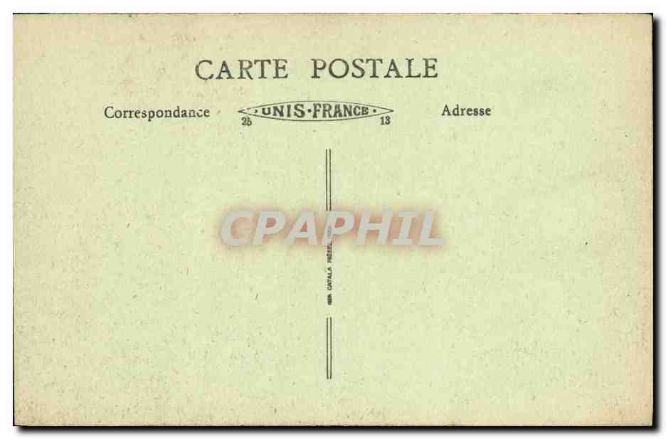 LYON - Gare de Perrache. Hotel Terminus und Hospice Debrousse — Serie 161, Verlag B. F. Lux — Rückseite