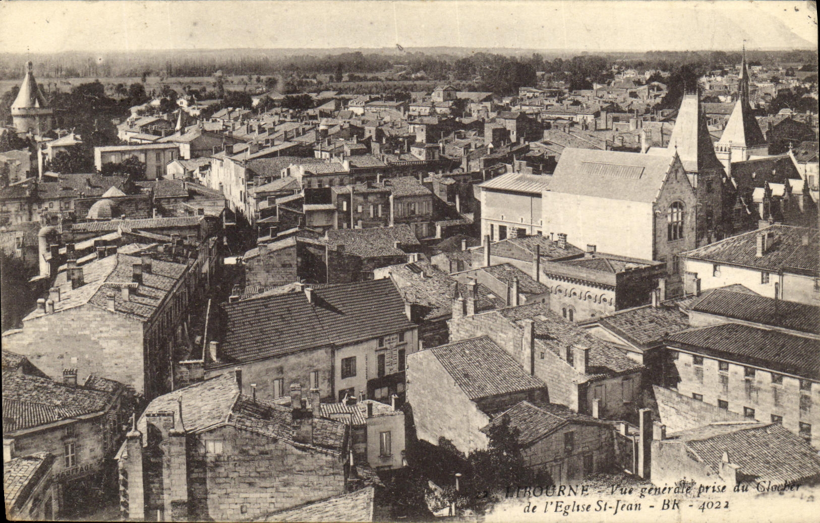 CPA Libourne Vue generale prise du clocher de l eglise St Jean