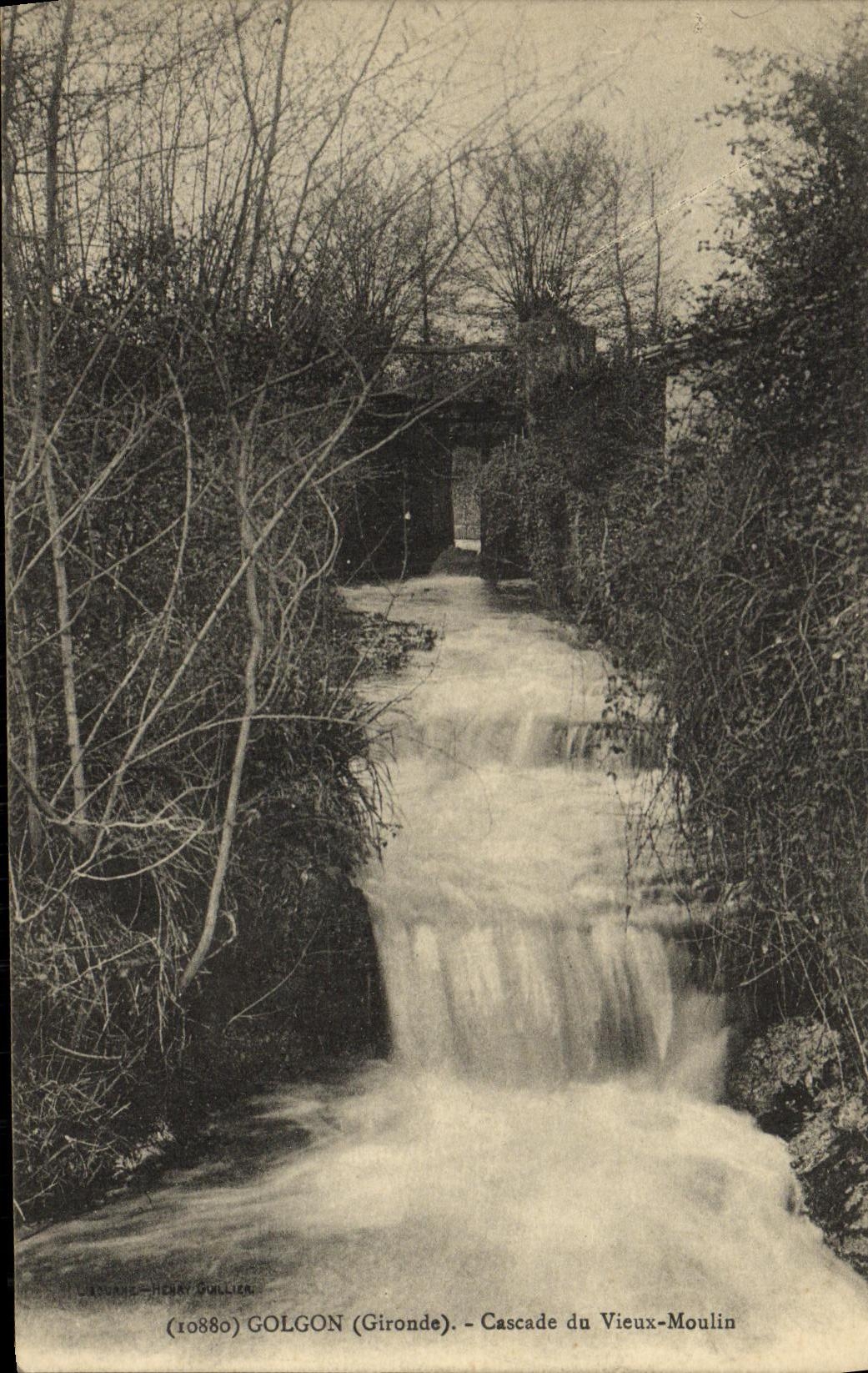 Golgon (Gironde) — Cascade du Vieux-Moulin — Henry Dullier (10880)