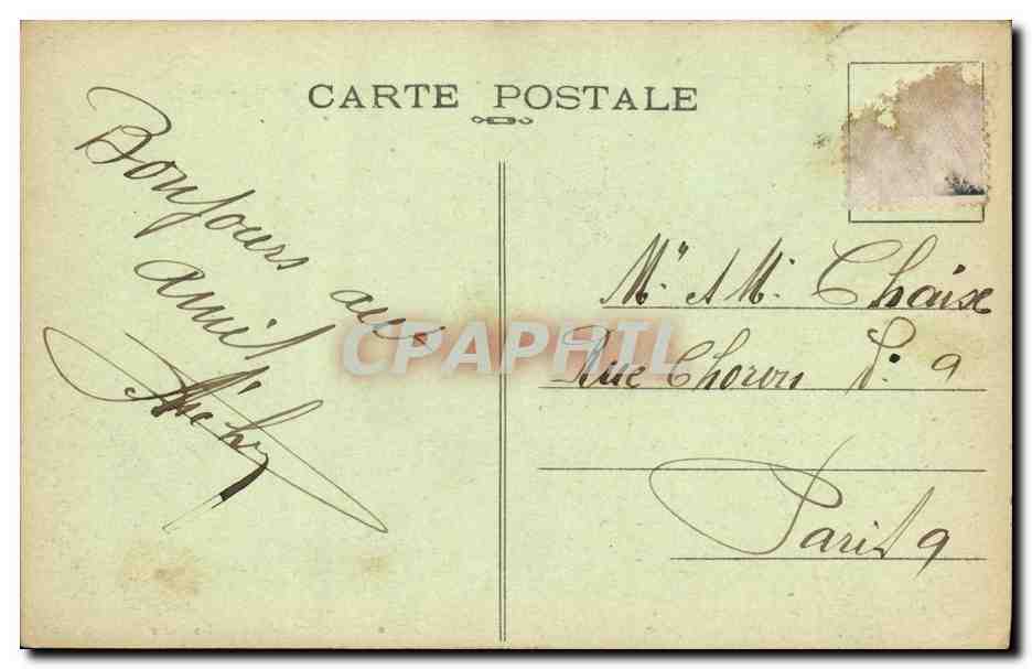 CPA Coutras La Mairie et le Puits Henri IV — Rückseite