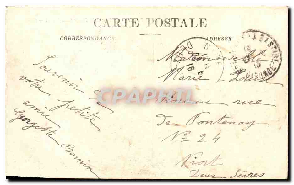 CPA Bordeaux Le Pont et le Fleche Saint Michel — Verso