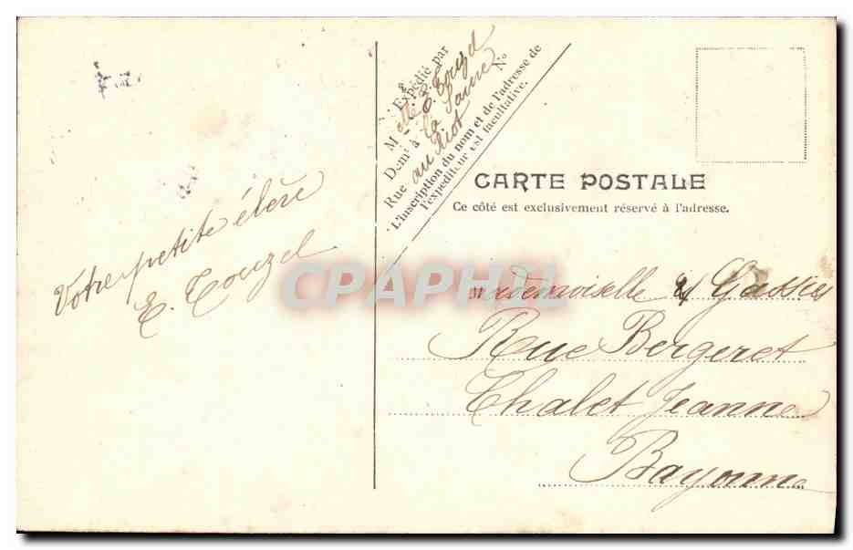 CPA Bordeaux Quai Carnot Vue Prise de Lormont Bateaux — Verso