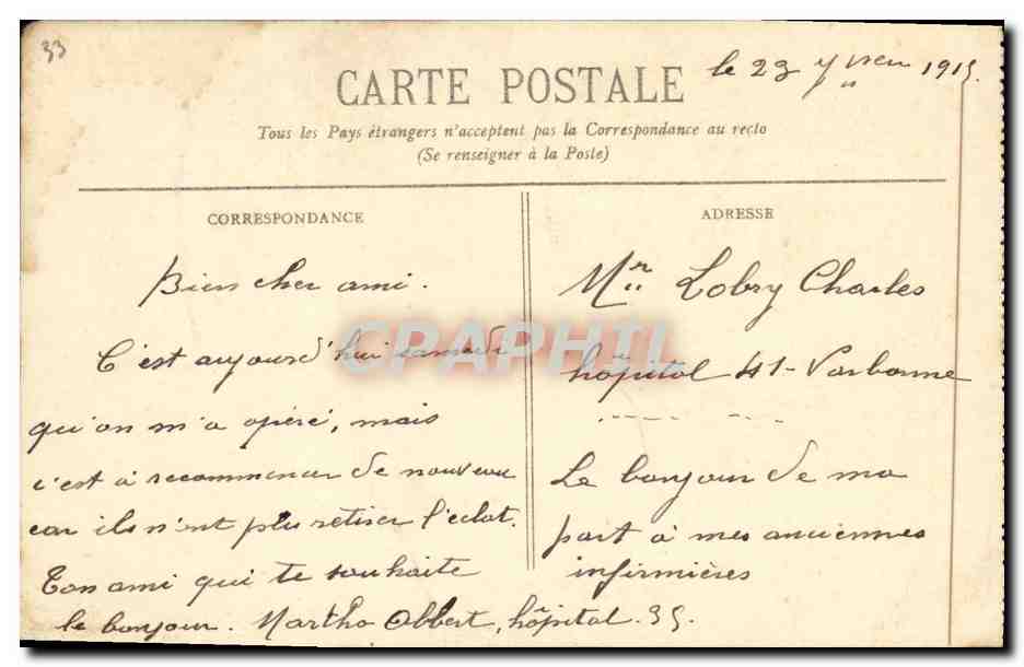 Bordeaux - Vue générale de la Rade, prise de la Tour Saint-Michel - BR - 322 — Verso