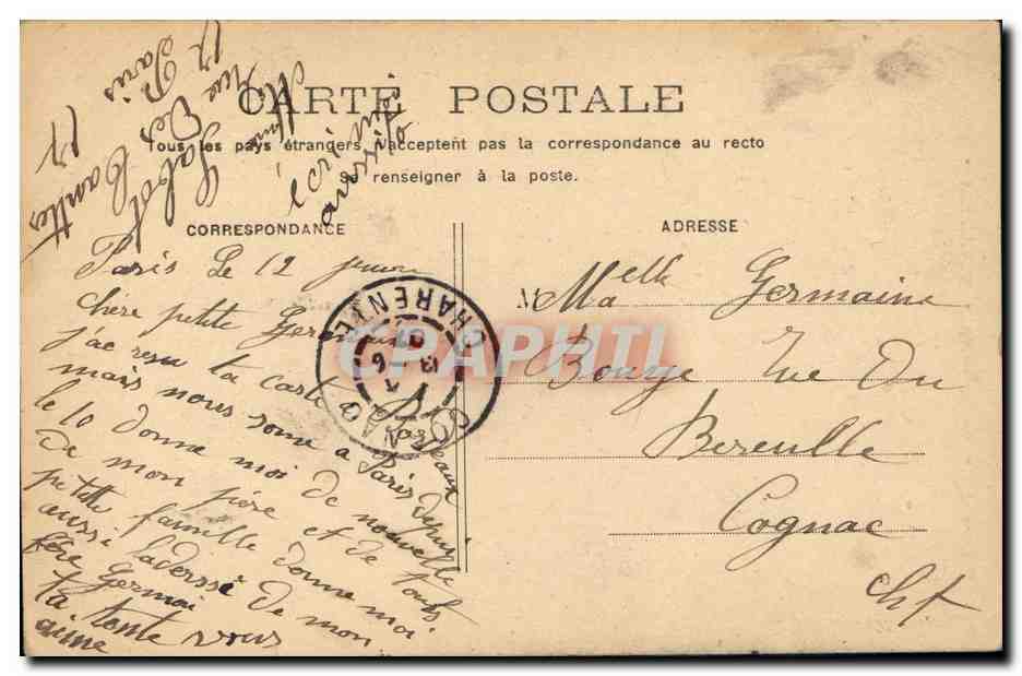 CPA Bordeaux Sainte Marie La Bastide — Verso