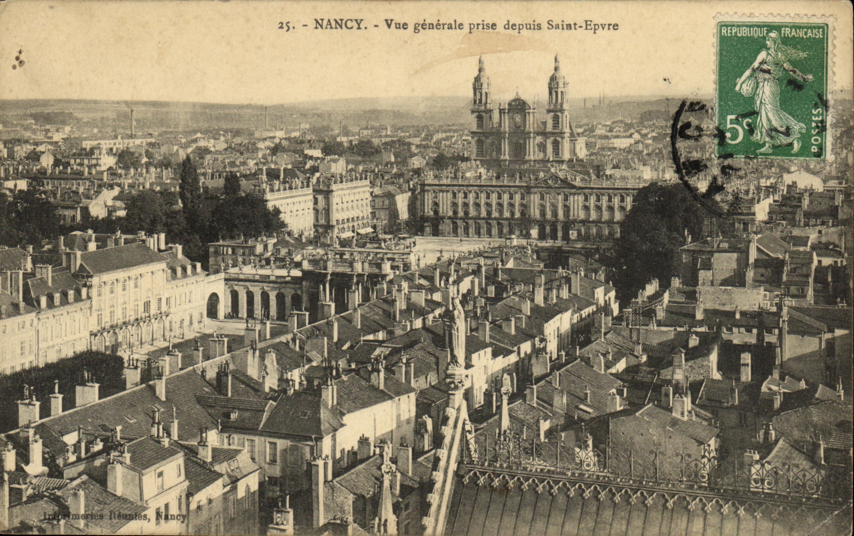 CPA Nancy Vue Generale Prise Depuis Sainte Epvre