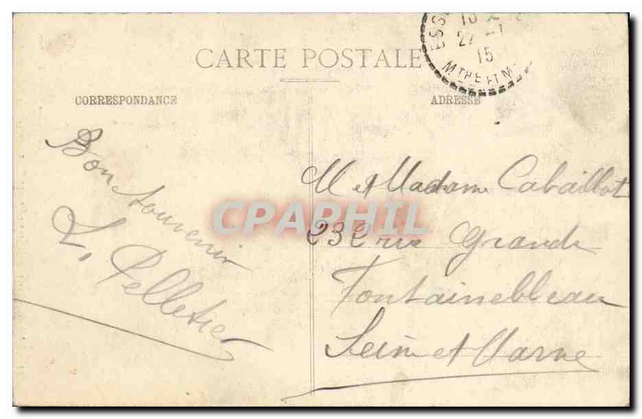 CPA Nancy Place Saint Jean Groupe Le souvenir par Dubois Alsace Lorraine — Rückseite