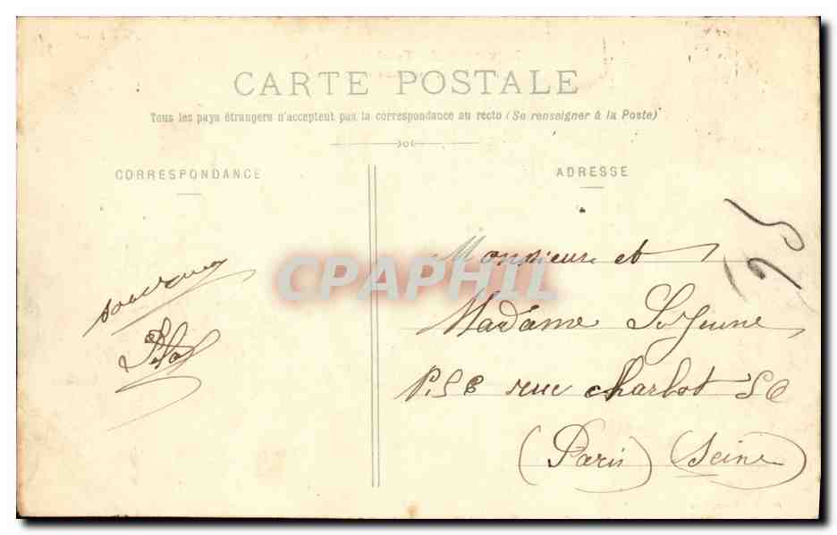 CPA Liverdun Chateau de la Flie — Rückseite
