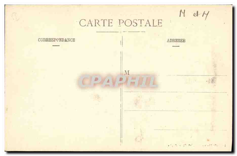 CPA Gerbeviller Vue D Ensemble Apres le Bombardement Militaria — Rückseite