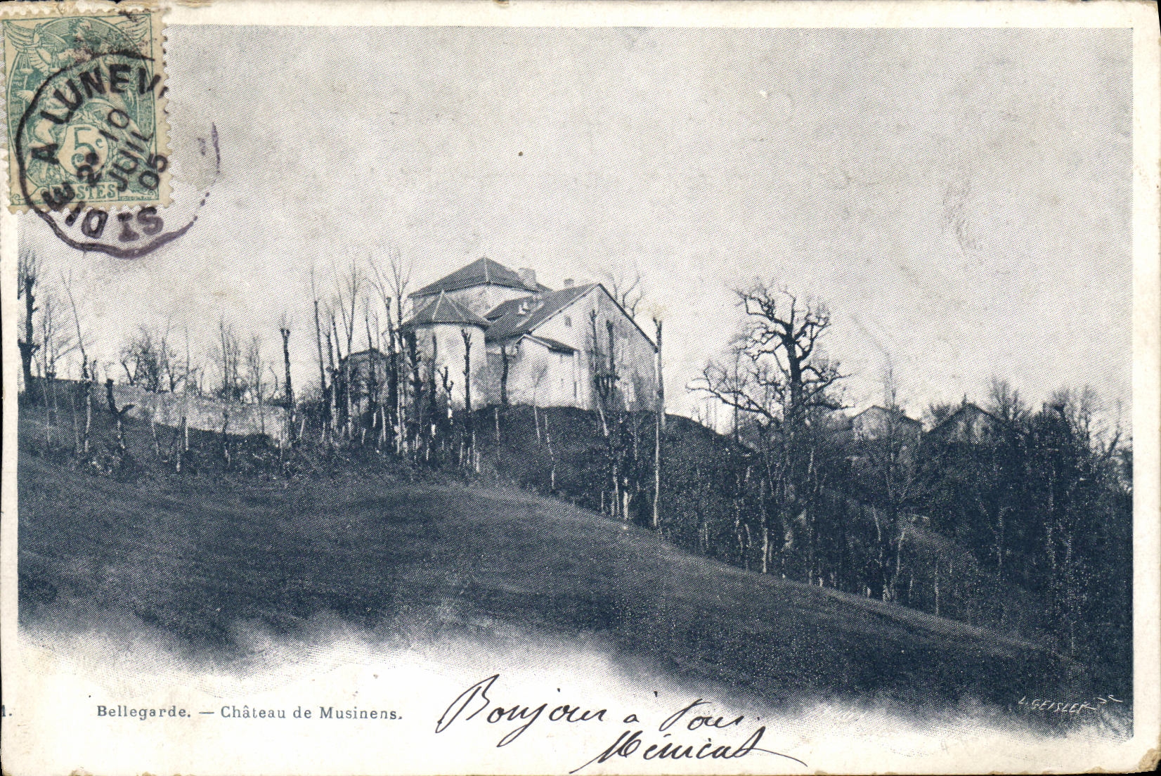 CPA Bellegarde Chateau de Musinens
