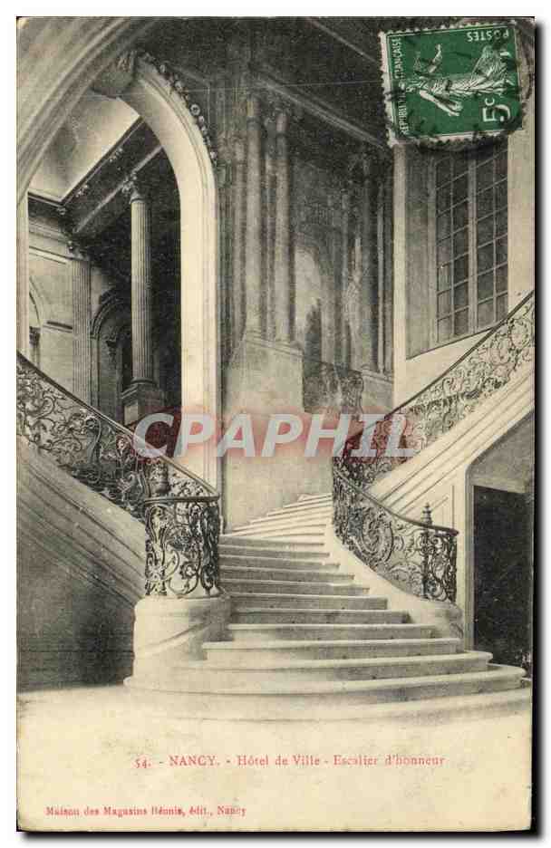 CPA Nancy Hotel de Ville Escalier d honneur