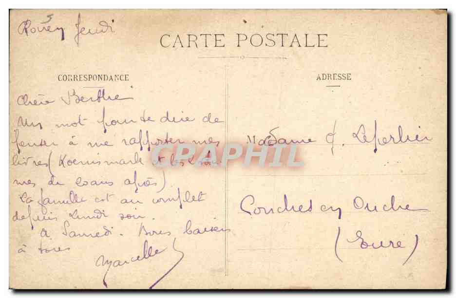 CPA Nancy Le Tea Room Riche — Rückseite