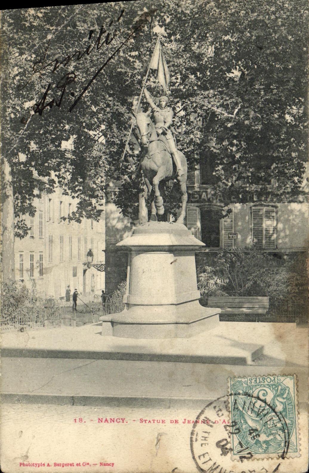 CPA Nancy Statue de Jeanne d arc