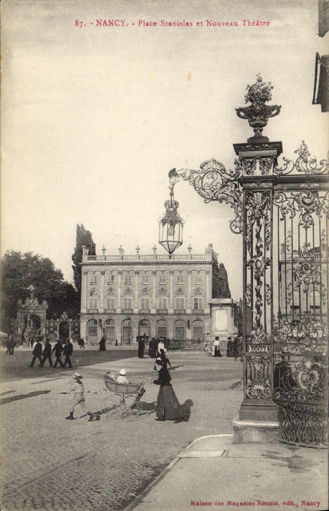CPA Nancy Place Stanislas et Nouveau Theatre