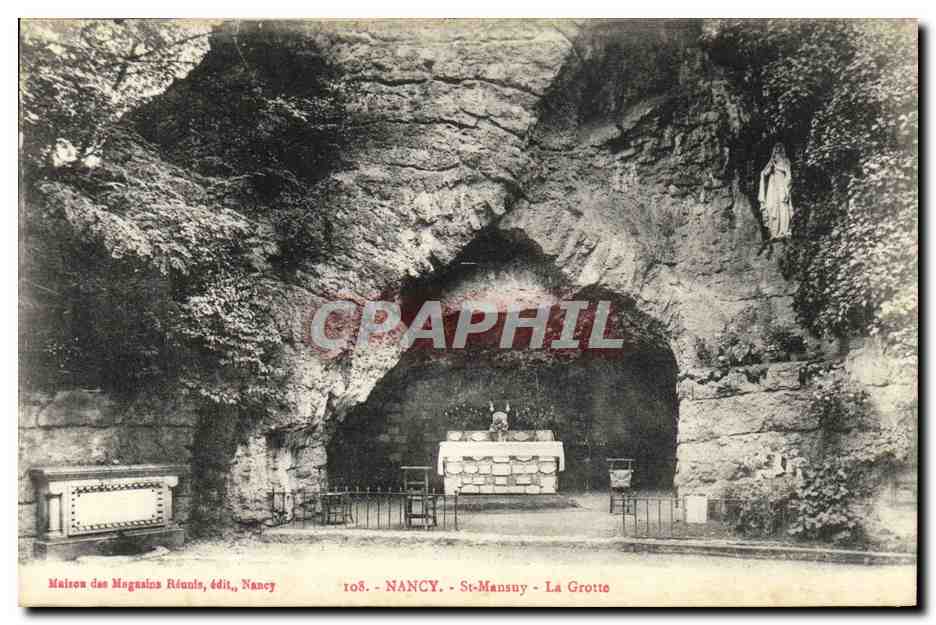 CPA Nancy St Mansuy La Grotte