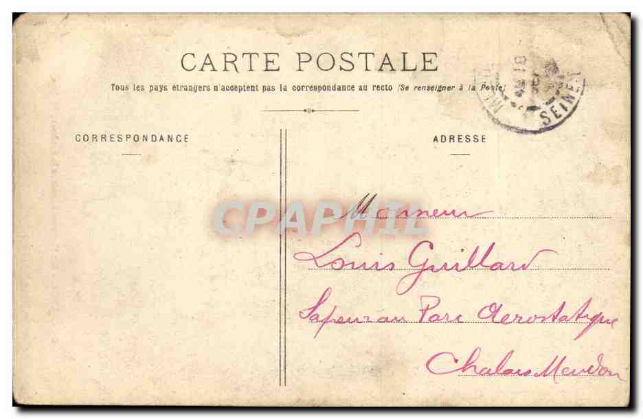 CPA Nancy Les Magasins Reunis et le Faubourg St Jean — Verso