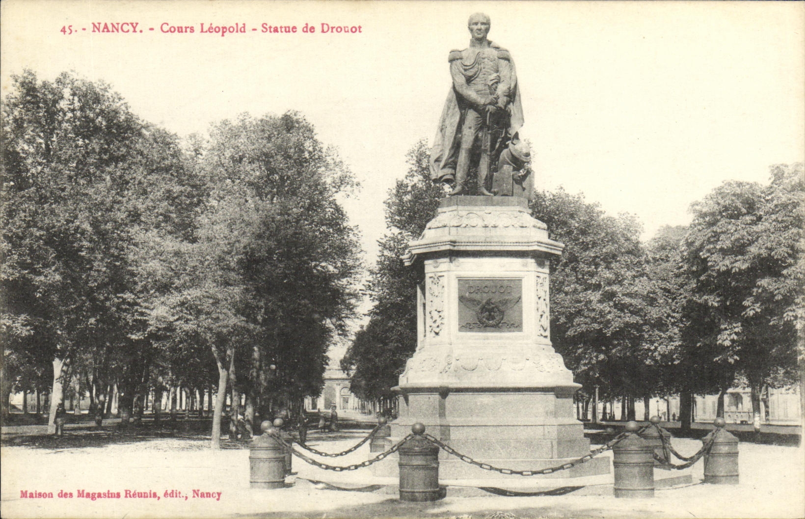Nancy - Cours Léopold - Statue de Drouot