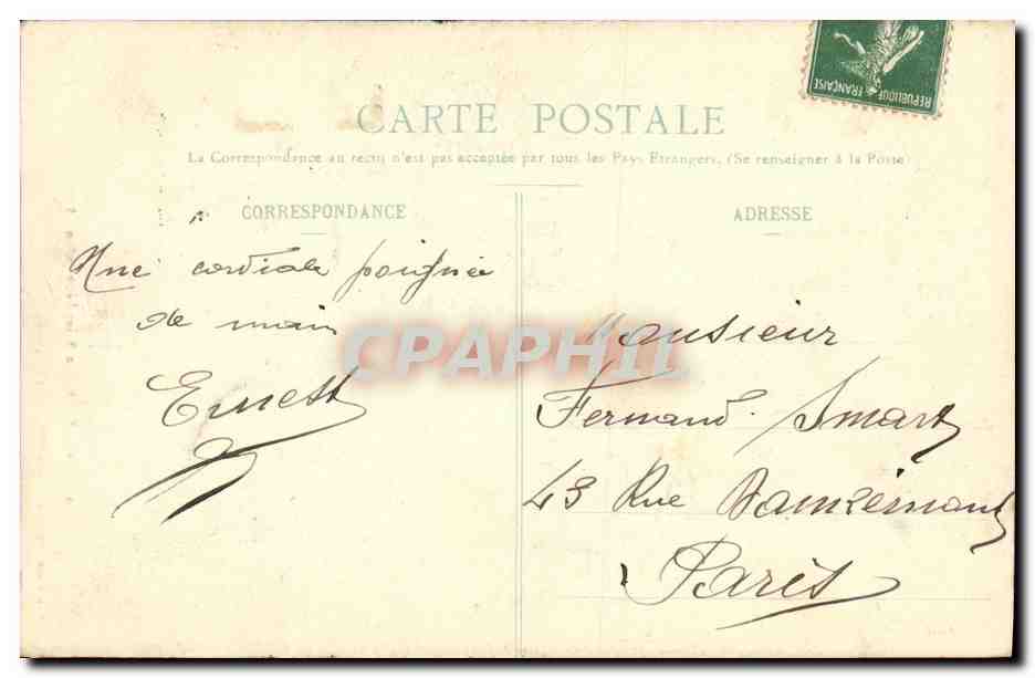 CPA Nancy Eglise Saint Leon — Verso