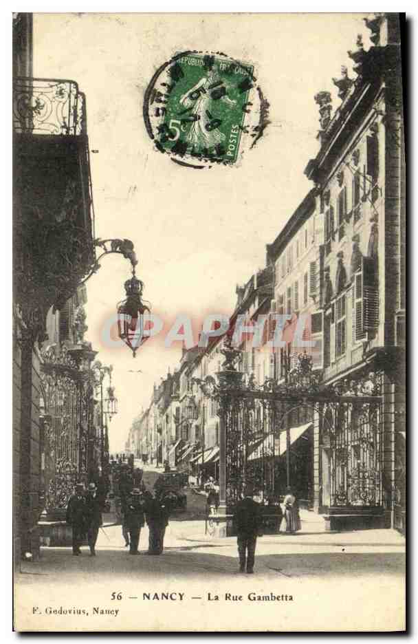 CPA Nancy La Rue Gambetta