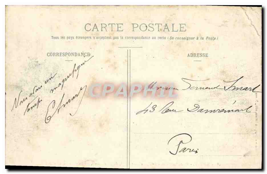 CPA Nancy Place Stanislas et grilles en fer forge de Jean Lamour Fontaine d amphitrite — Verso