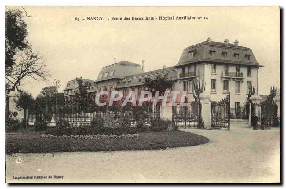 CPA Nancy Ecole des Beaux Arts Hopital Auxiliaire numero 14